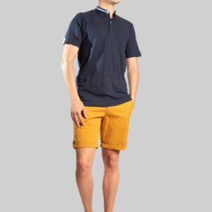 Remera Pique Cuello Mao